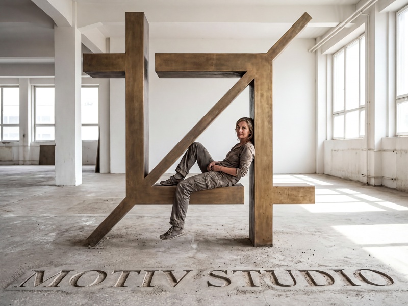 Firmenlogo im Raum – Motiv Studio